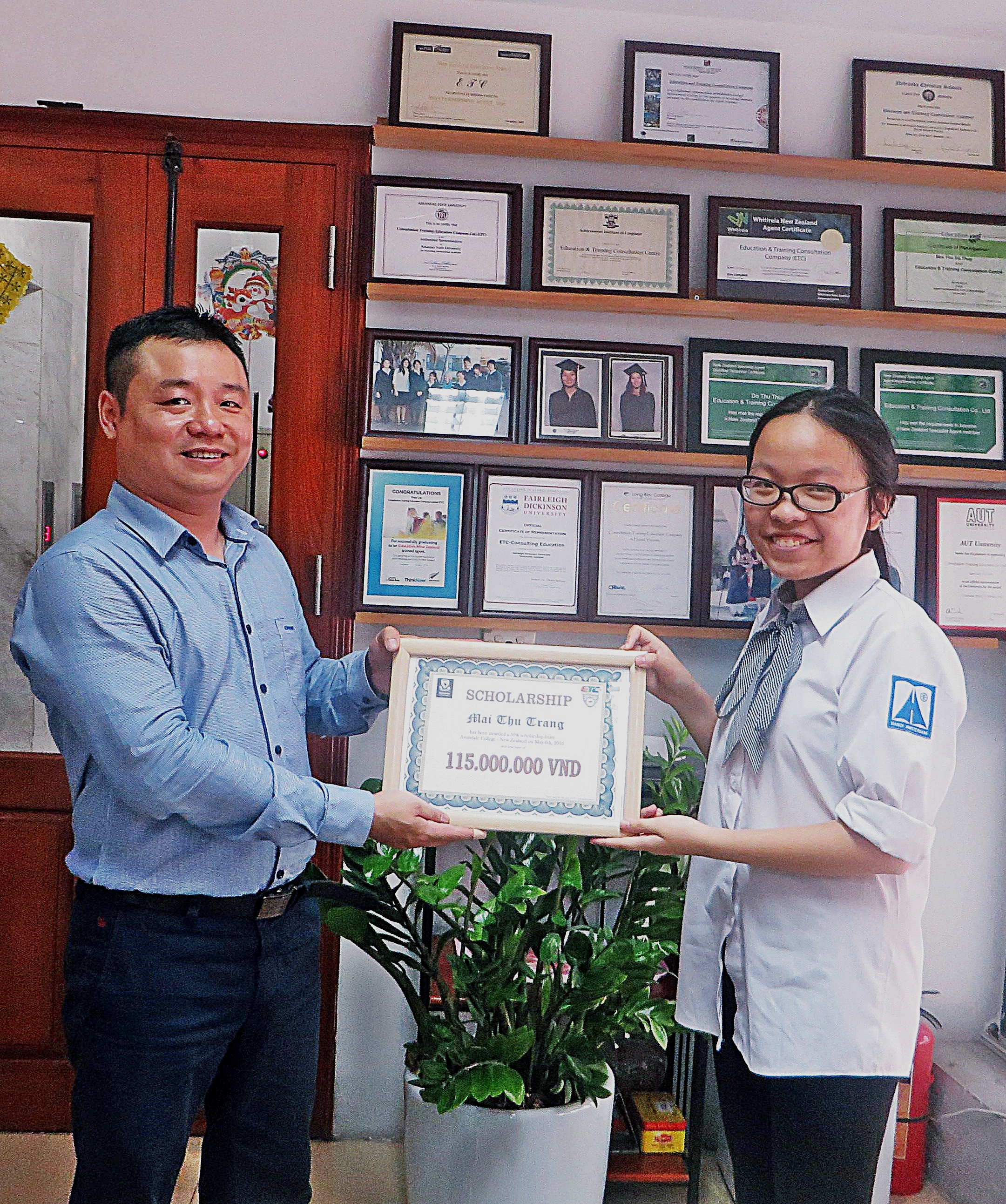 THÔNG BÁO KẾT QUẢ BUỔI PHỎNG VẤN HỌC BỔNG TRƯỜNG AVONDALE COLLEGE NEW ZEALAND